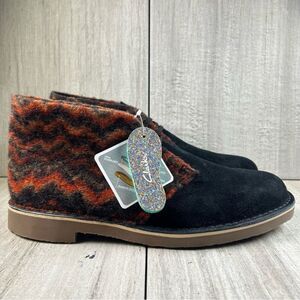 Worn 1x Clarks Bushacre 3 Mid Wool Suede Chukka Ankle Boot Mens Size 12